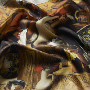 The Pottery Workshop Tanger Satin Silk Scarf - Thumbnail