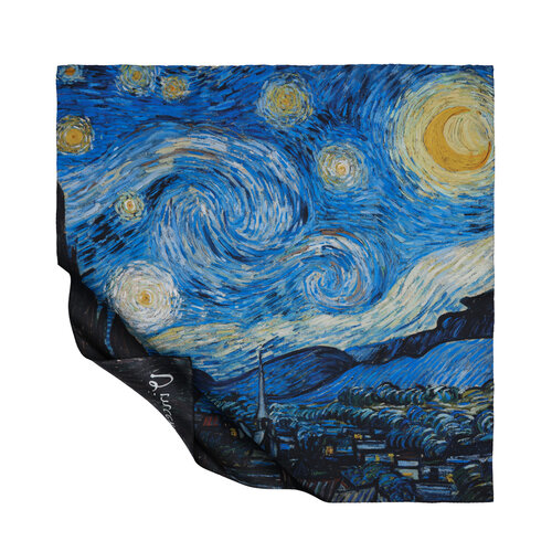 The Starry Night Twill Silk Scarf