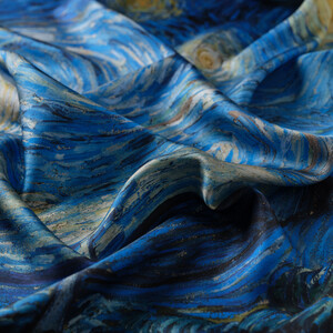 ipekevi - The Starry Night Twill Silk Scarf (1)