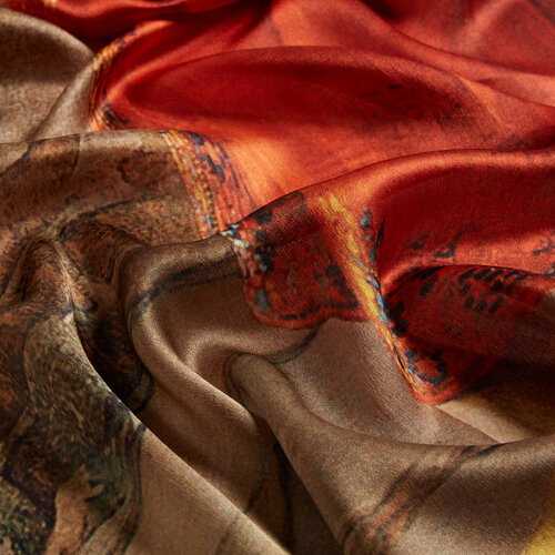 Tortoise Trainer Satin Silk Scarf