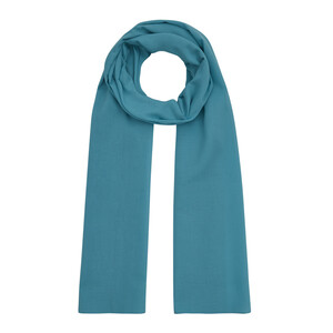 ipekevi - Turquoise Plain Cotton Scarf (1)