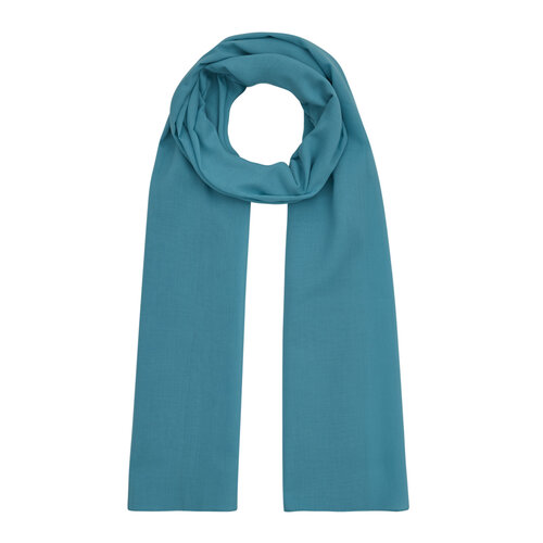 Turquoise Plain Cotton Scarf