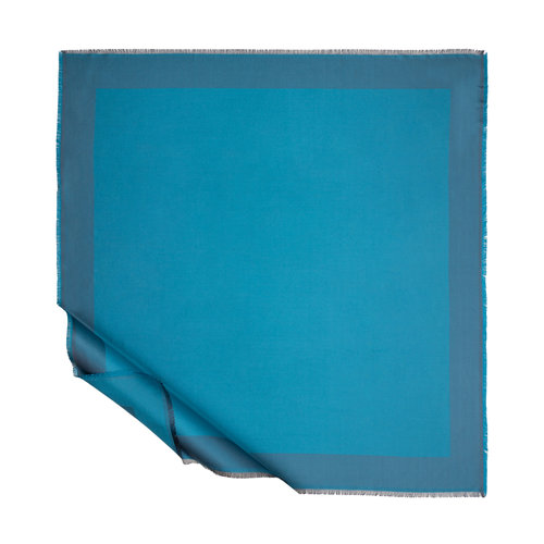 Turquoise Reversible Silk Scarf