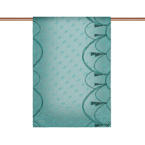 Turquoise Ring Print Tencel Scarf - Thumbnail