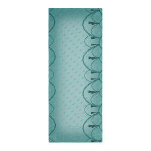 Turquoise Ring Print Tencel Scarf - Thumbnail