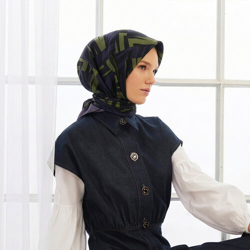 Violet Chicago Twill Silk Scarf