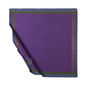 Violet Frame Silk Scarf - Thumbnail