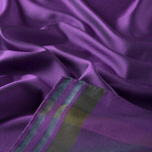 Violet Frame Silk Scarf - Thumbnail