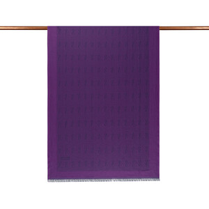  - Violet IE Monogram Cotton Silk Scarf (1)