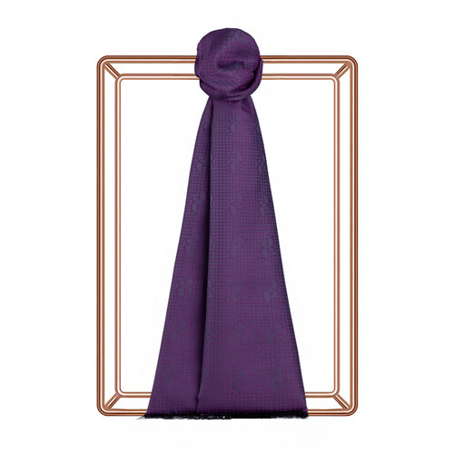 Violet IE Monogram Cotton Silk Scarf
