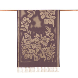 ipekevi - Violet Nev Garden Jacquard Silk Scarf (1)