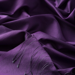 ipekevi - Violet Plain Silk Scarf (1)