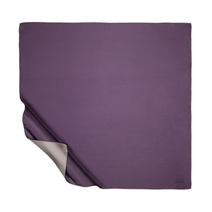 Violet Plain Silk Twill Scarf - Thumbnail