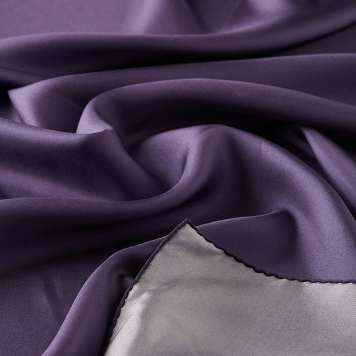 Violet Plain Silk Twill Scarf