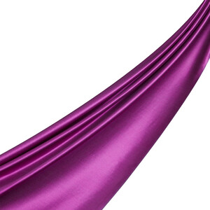 Violet Reversible Silk Neck Scarf - Thumbnail