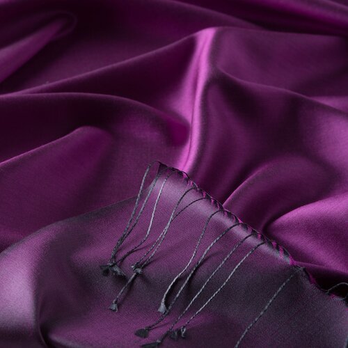 Violet Reversible Silk Neck Scarf
