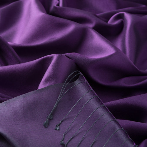 Violet Reversible Silk Scarf
