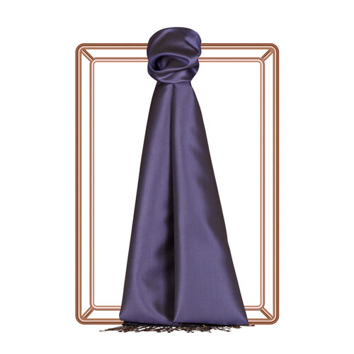Violet Reversible Silk Scarf