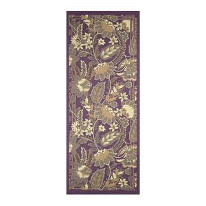 Violet Royal Ivy Pattern Tencel Scarf - Thumbnail