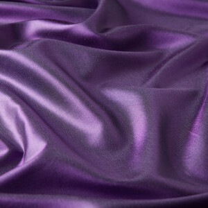 Violet Thin Shantung Silk Neck Scarf - Thumbnail