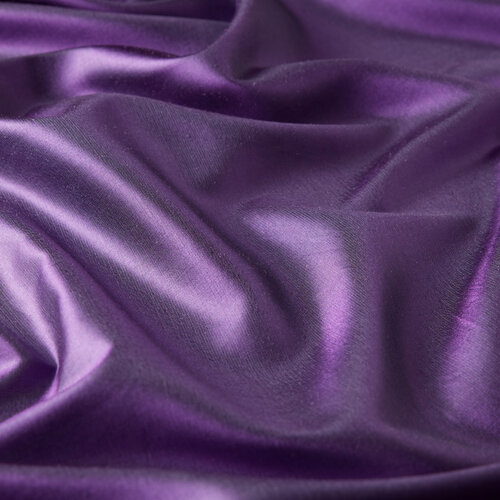 Violet Thin Shantung Silk Neck Scarf