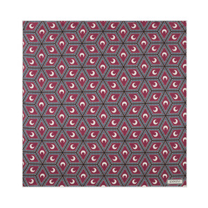 ipekevi - Vişne Şam İşi Sedef Saten İpek Mendil