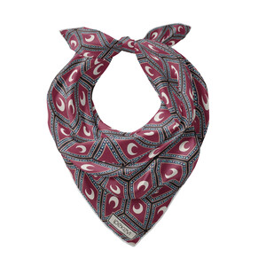 ipekevi - Vişne Şam İşi Sedef Saten İpek Mendil (1)