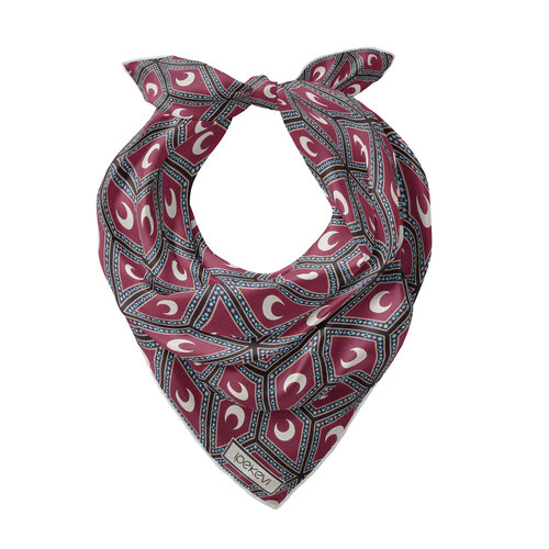 Vişne Şam İşi Sedef Saten İpek Mendil