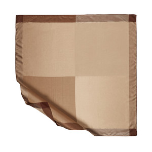 ipekevi - ايشارب حرير تصميم مربعات لون بيج