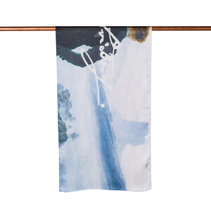 Wanderer above the Sea of Fog Satin Silk Scarf - Thumbnail