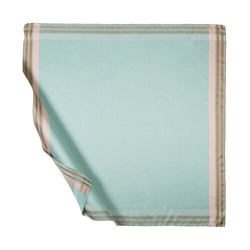 Water Green Frame Silk Scarf