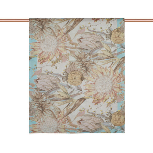 Water Green Ginger Flower Cotton Scarf