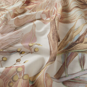Water Green Ginger Flower Cotton Scarf - Thumbnail