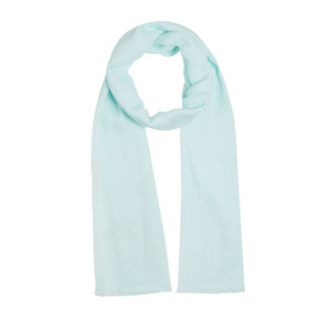 Water Green Maze Print Cotton Scarf - Thumbnail