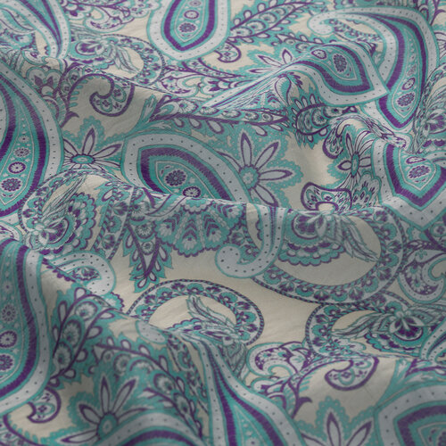 Water Green Mezopotamya Model 01 Print Tencel Scarf