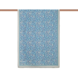 ipekevi - Water Green Mezopotamya Model 01 Print Tencel Scarf (1)