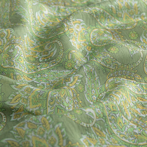 ipekevi - Water Green Mezopotamya Model 03 Print Tencel Scarf (1)