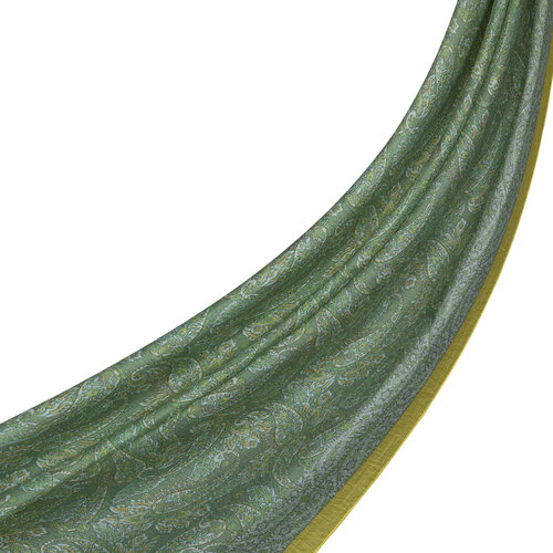 Water Green Mezopotamya Print Tencel Scarf