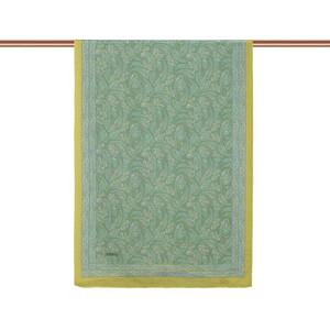 Water Green Mezopotamya Print Tencel Scarf - Thumbnail