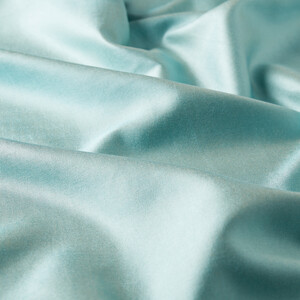Water Green Reversible Silk Neck Scarf - Thumbnail