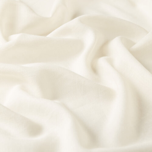 White Bordered Modal Silk Scarf