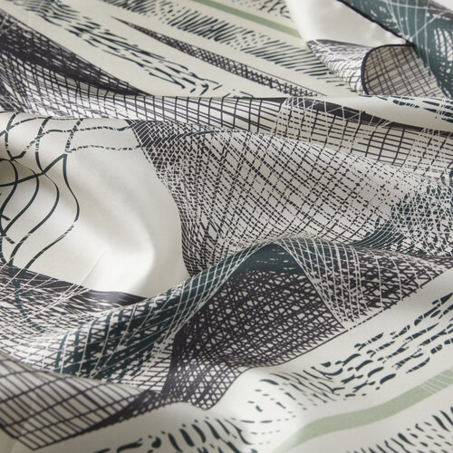 White Euphoria Twill Silk Scarf