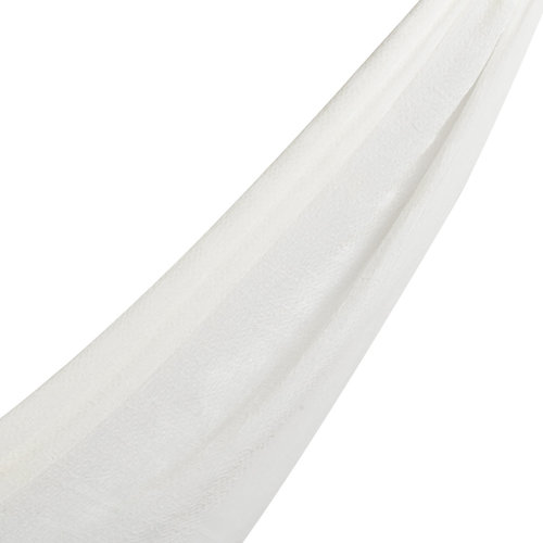 White Maze Print Cotton Scarf
