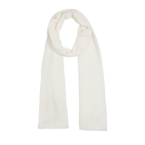 White Maze Print Cotton Scarf