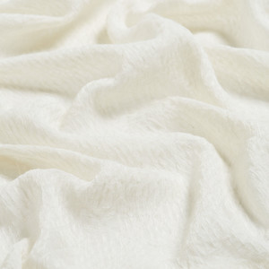 White Maze Print Cotton Scarf - Thumbnail