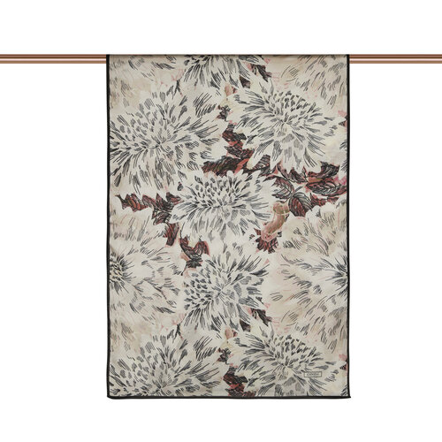White Pink Narcissus Flower Cotton Rayon Scarf