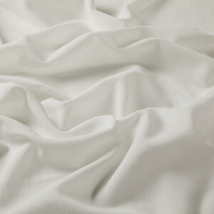 White Plain Cotton Scarf - Thumbnail