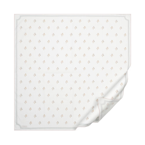 White Powder Vintage Wall Cotton Scarf