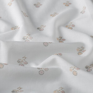 ipekevi - White Powder Vintage Wall Cotton Scarf (1)