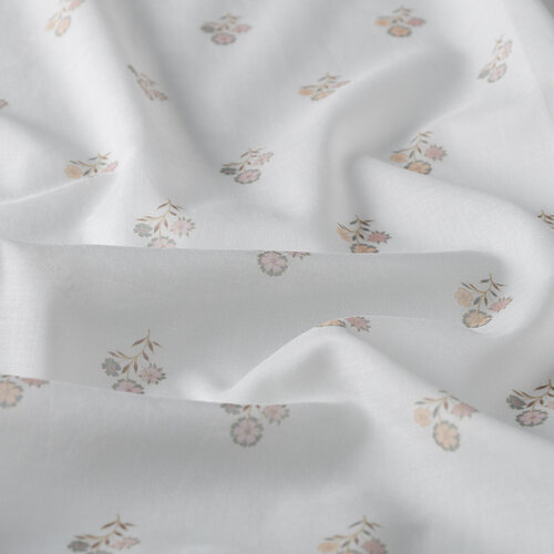 White Powder Vintage Wall Cotton Scarf